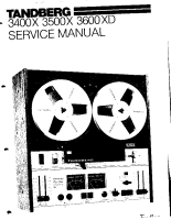 Tandberg 3400-X-3500-X-3600-XD - Service Manual 
